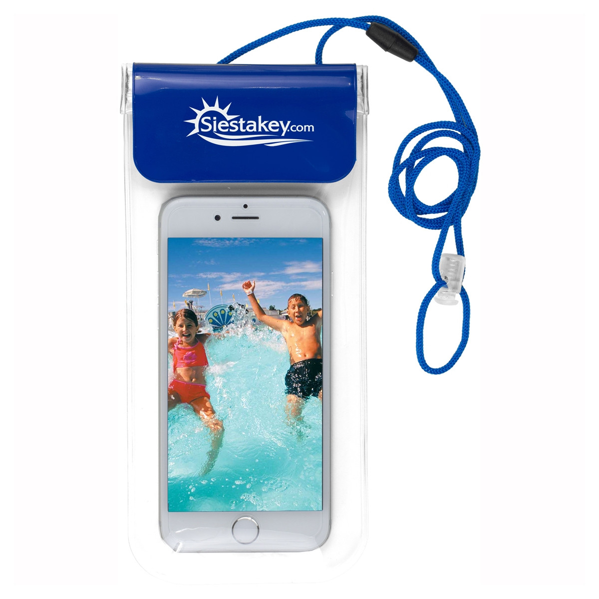 Waterproof Promotional Cell Phone Pouch w/ Breakaway Lanyard Waterproof Promotional Cell Phone Pouch w/ Breakaway Lanyard