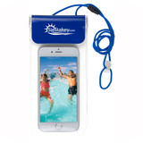 Waterproof Promotional Cell Phone Pouch w/ Breakaway Lanyard