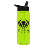 Translucent Promotional Sport Bottle w/ Flip Straw Lid - 26 oz. - view 1
