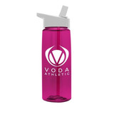 Translucent Promotional Sport Bottle w/ Flip Straw Lid - 26 oz. - view 4