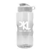Translucent Ergonomic Grip Custom Sports Bottle w/ Flip Lid - 22 oz. - view 2