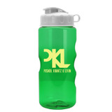 Translucent Ergonomic Grip Custom Sports Bottle w/ Flip Lid - 22 oz. - view 5
