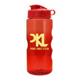 Translucent Ergonomic Grip Custom Sports Bottle w/ Flip Lid - 22 oz. - view 6