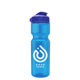 Translucent Custom Water Bottle w/ Flip Lid - 28 oz.