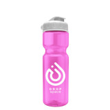 Translucent Custom Water Bottle w/ Flip Lid - 28 oz. - view 6