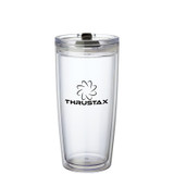 Clear Hot/Cold Custom Tumbler w/ Color Closure - 22 oz. - view 2