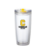 Clear Hot/Cold Custom Tumbler w/ Color Closure - 22 oz. - view 9