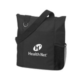 Two-Tone Zippered Eco-Friendly Custom Tote Bag - 14
