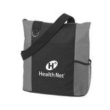 Two-Tone Zippered Eco-Friendly Custom Tote Bag - 14