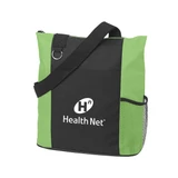 Two-Tone Zippered Eco-Friendly Custom Tote Bag - 14