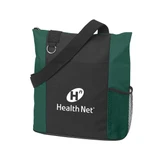 Two-Tone Zippered Eco-Friendly Custom Tote Bag - 14