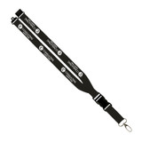 Slide Buckle Release Custom Lanyard w/ Metal Oval Clip - 1