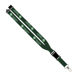 Slide Buckle Release Custom Lanyard w/ Metal Oval Clip - 1