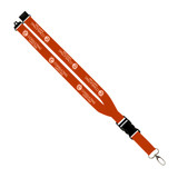 Slide Buckle Release Custom Lanyard w/ Metal Oval Clip - 1