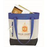 Tri-Tone Custom Tote Bag - 16.13"w x 12.25"h x 5.5"d