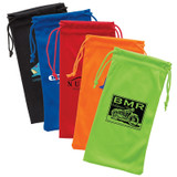 Microfiber Custom Drawstring Pouch - 3.38"w x 7"h