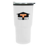 Stainless Steel Tapered Custom Tumbler w/ Plastic Liner - 30 oz. - view 4