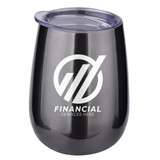 Dual Wall Stemless Stainless Steel Custom Wine Tumbler - 10 oz. - view 6