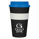 Silicone Band Grip Custom Tumbler - 16 oz - view 2