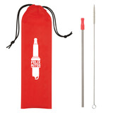 Stainless Steel Custom Straw w/ Travel Pouch - view 4