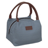 Striped Insulated Custom Cooler Lunch Bag