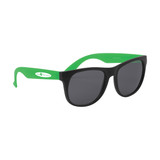 Rubberized Black Frame Custom Sunglasses - Youth - view 4
