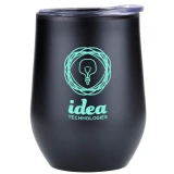 Stemless Stainless Custom Wine Tumbler w/ Plastic Lining - 12 oz. - view 4