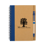 Recycled Custom Spiral Notebook w/ Matching Pen - view 1