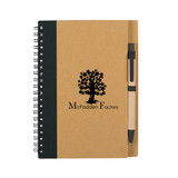 Recycled Custom Spiral Notebook w/ Matching Pen - view 2