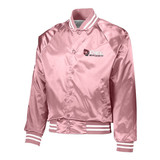Augusta Sportswear Satin Custom Baseball Jacket w/ Striped Trim - view 4