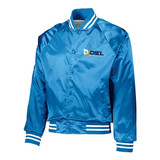 Augusta Sportswear Satin Custom Baseball Jacket w/ Striped Trim - view 9
