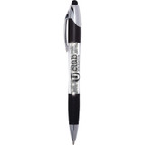 Crystal Light-Up Stylus Custom Pens w/ Ribbed Rubber Grip - view 5