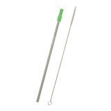 Stainless Steel Custom Straw w/ Cleaning Brush - view 2