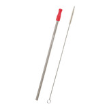 Stainless Steel Custom Straw w/ Cleaning Brush - view 6