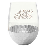 Metallic Stemless Custom Wine Glass - 18 oz. - view 4