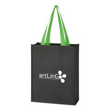 Two-Tone Promotional Tote Bag - 9.5"w x 12"h x 4.5"d