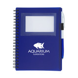Spiral Bound Custom Notebook w/ Business Card Window - view 1