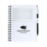 Spiral Bound Custom Notebook w/ Business Card Window - view 3