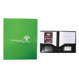 Dual Pocket Presentation Custom Folder w/ Card Slots - view 1