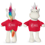 Plush Unicorn Stuffed Animal w/ Custom Shirt - 8.5