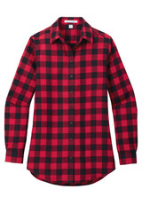 Port Authority® Plaid Flannel Custom Tunic - Women's - view 3