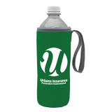 Insulated Water Bottle Custom Holder w/ Carry Strap - view 2