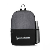 Heather Granite Custom Backpack - 10"w x 15.75"h x 4.75"d