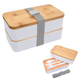 Stackable Promotional Bento Box w/ Utensils - view 8