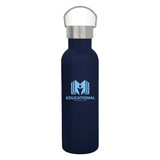 Recycled Stainless Steel Custom Water Bottle w/ Carry Handle - 28 oz. - view 7