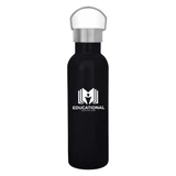 Recycled Stainless Steel Custom Water Bottle w/ Carry Handle - 28 oz. - view 2