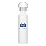 Recycled Stainless Steel Custom Water Bottle w/ Carry Handle - 28 oz. - view 3