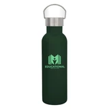Recycled Stainless Steel Custom Water Bottle w/ Carry Handle - 28 oz. - view 4