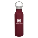 Recycled Stainless Steel Custom Water Bottle w/ Carry Handle - 28 oz. - view 6