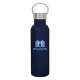 Recycled Stainless Steel Custom Water Bottle w/ Carry Handle - 28 oz. - view 7